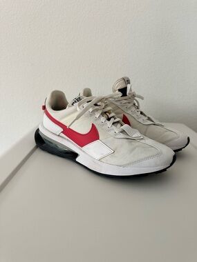 Nike Women’s White & Red Low-Top Athletic Sneakers